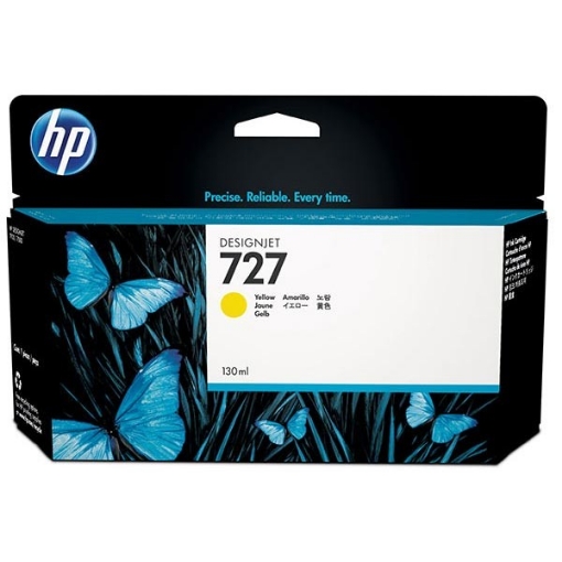 Picture of HP B3P21A (HP 727) OEM Yellow Ink Cartridge