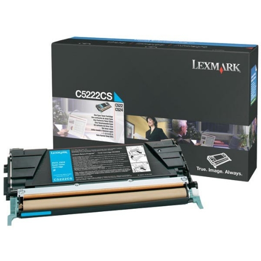 Picture of Lexmark C5222CS Cyan Toner Cartridge (3000 Yield)