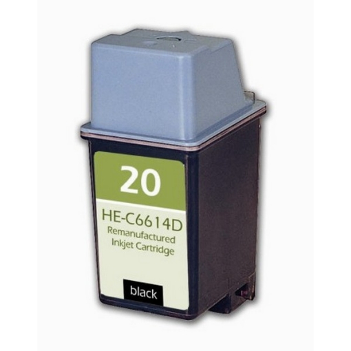 Picture of Compatible C6614DN (HP 20) Compatible HP Black Inkjet Cartridge