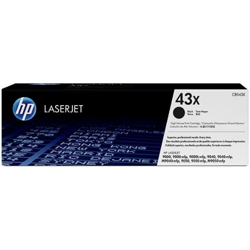 Picture of HP C8543X (HP 43X) OEM High Yield Black Toner Cartridge