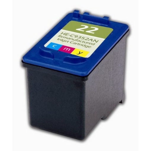 Picture of Remanufactured C9352AN (HP 22) Color Inkjet Cartridge (165 Yield)