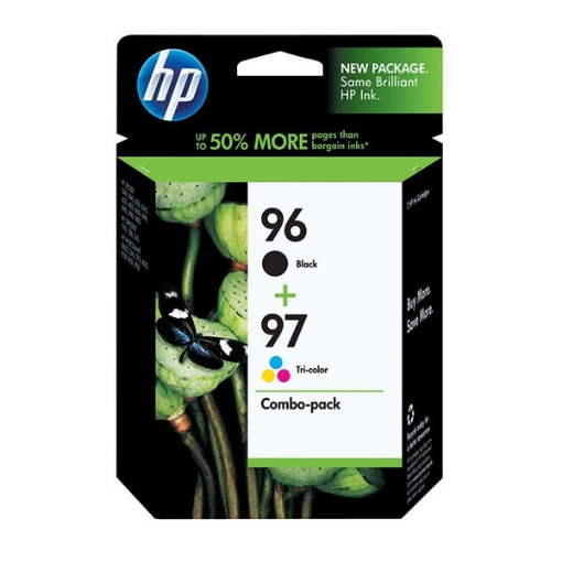 Picture of HP C9353FN (HP 96, HP 97) Black, Tri-Color Print Cartridge (860 pages black, 560 pages color)