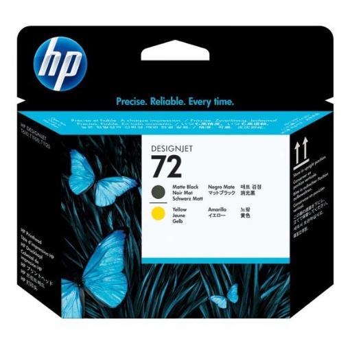 Picture of HP C9384A (HP 72) Black, Yellow Inkjet Cartridge Printhead