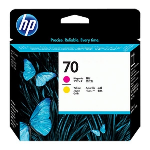 Picture of HP C9406A (HP 70) Magenta, Yellow Inkjet Cartridge Printhead (2 pack)