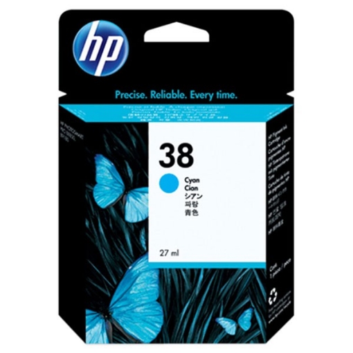 Picture of HP C9415A (HP 38) OEM Cyan Inkjet Cartridge