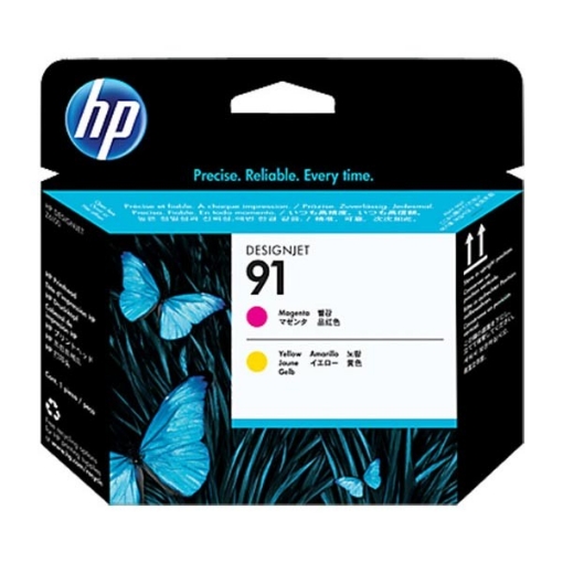 Picture of HP C9461A (HP 91) Magenta, Yellow Printhead Inkjet Cartridge (2 pack)