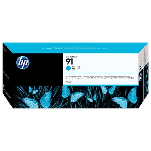 Picture of HP C9483A (HP 91) Cyan Ink Cartridges (3 pack)