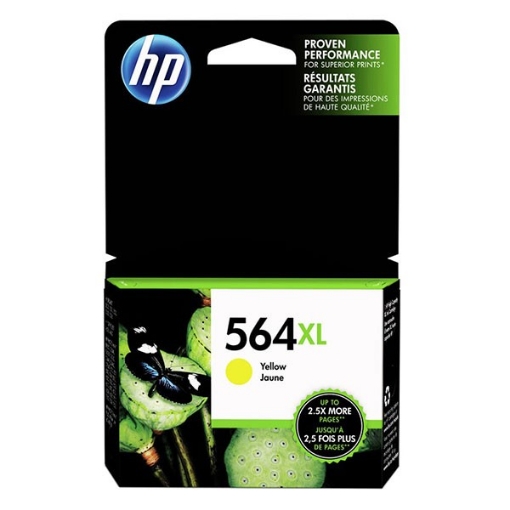 Picture of HP CB325WN (HP 564XL) High Yield Yellow Inkjet Cartridge (750 Yield)