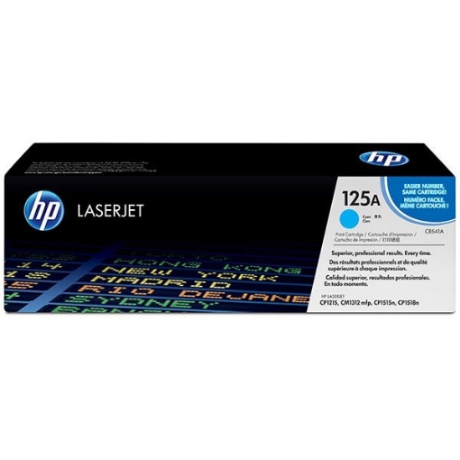 Picture of HP CB541A (HP 125A) Cyan Toner Cartridge (1400 Yield)