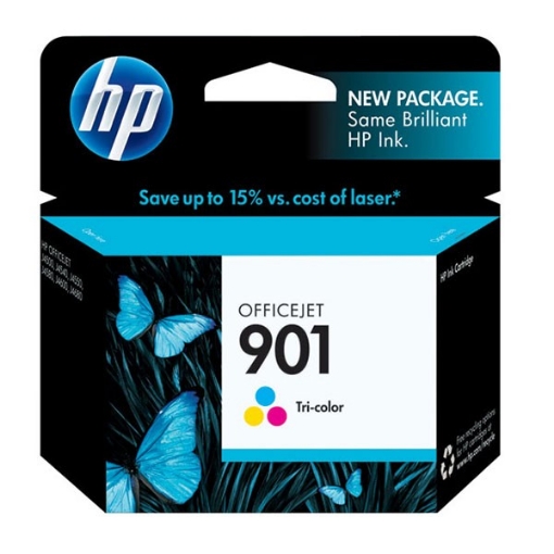 Picture of HP CC656AN (HP 901) OEM Tri-Color Inkjet Cartridge