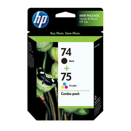 Picture of HP CC659FN (HP 74, HP 75) Black, Color Inkjet Cartridge