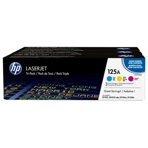 Picture of HP CE259A (HP 125A) OEM Magenta, Cyan, Yellow Smart Print Cartridge