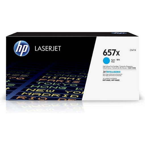 Picture of HP CF471X (HP 657X) High Yield Cyan Toner Cartridge (23000 Yield)