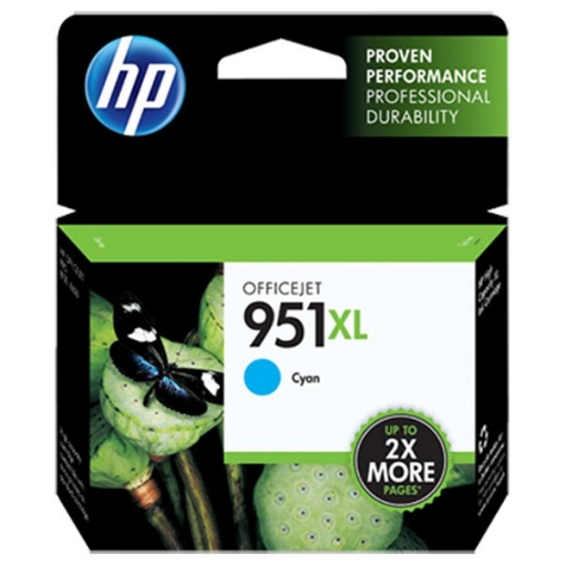 Picture of HP CN046AN (HP 951XL) OEM High Yield Cyan Inkjet Cartridge