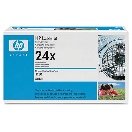 Picture of HP Q2624X (HP 24X) OEM Black Toner Cartridge