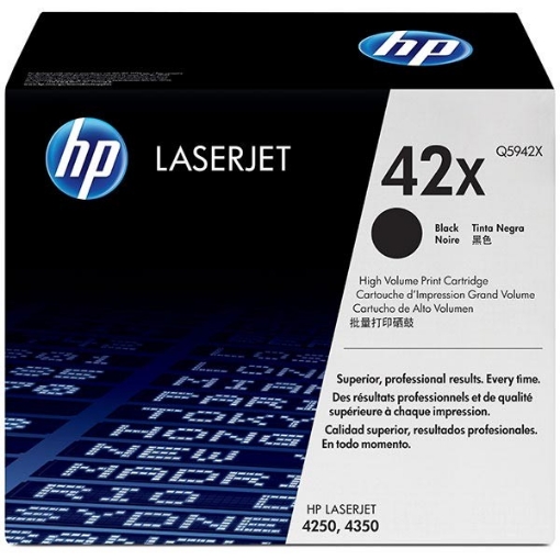 Picture of HP Q5942X (HP 42X) High Yield Black Toner Cartridge (20000 Yield)