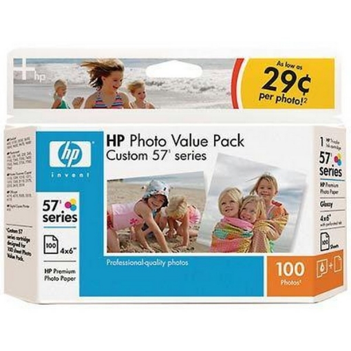 Picture of HP Q7926AN (HP 57) OEM Tri-Color Inkjet Cartridge (Value Pack)