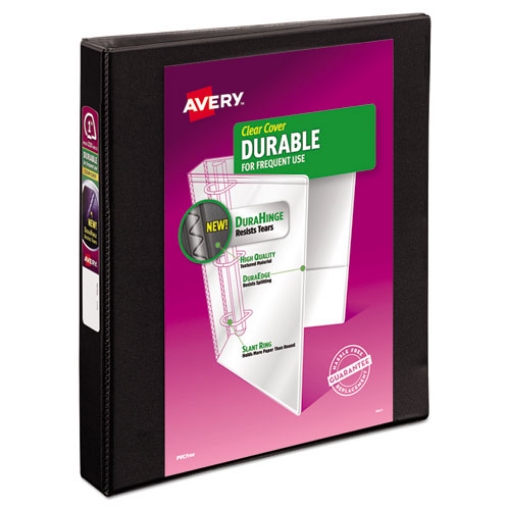 Picture of Durable View Binder With Durahinge And Slant Rings, 3 Rings, 1" Capacity, 11 X 8.5, Black