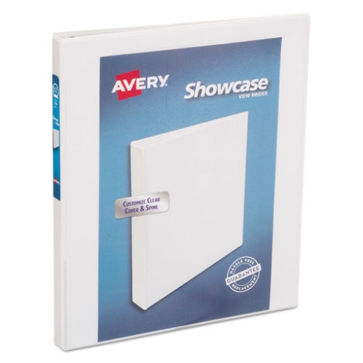 Picture of Showcase Economy View Binder With Round Rings, 3 Rings, 0.5" Capacity, 11 X 8.5, White