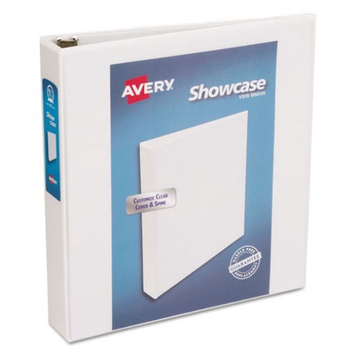 Picture of Showcase Economy View Binder With Round Rings, 3 Rings, 1.5" Capacity, 11 X 8.5, White