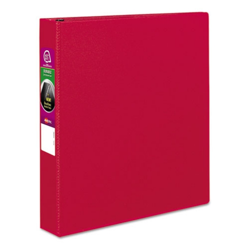 Picture of Durable Non-View Binder With Durahinge And Slant Rings, 3 Rings, 1.5" Capacity, 11 X 8.5, Red