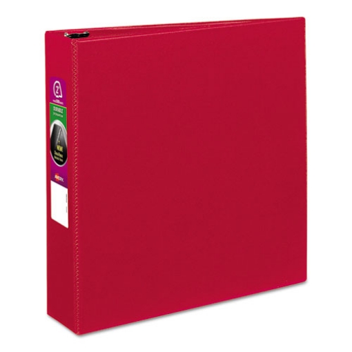 Picture of Durable Non-View Binder With Durahinge And Slant Rings, 3 Rings, 2" Capacity, 11 X 8.5, Red