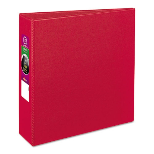 Picture of Durable Non-View Binder With Durahinge And Slant Rings, 3 Rings, 3" Capacity, 11 X 8.5, Red