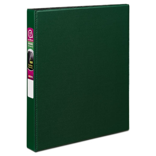Picture of Durable Non-View Binder With Durahinge And Slant Rings, 3 Rings, 1" Capacity, 11 X 8.5, Green