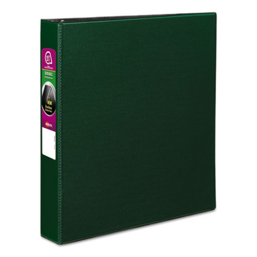 Picture of Durable Non-View Binder With Durahinge And Slant Rings, 3 Rings, 1.5" Capacity, 11 X 8.5, Green