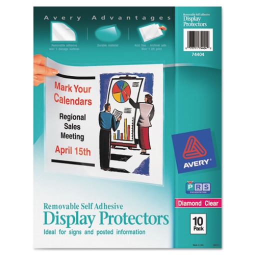 Picture of Top-Load Display Sheet Protectors, Letter, 10/pack