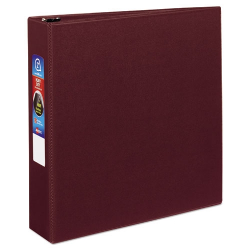 Picture of Heavy-Duty Non-View Binder With Durahinge And One Touch Ezd Rings, 3 Rings, 2" Capacity, 11 X 8.5, Maroon