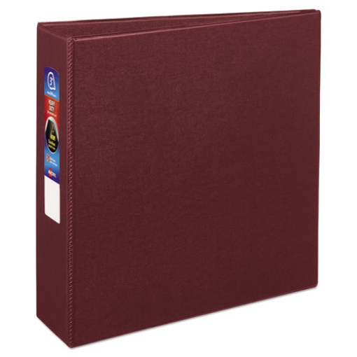 Picture of Heavy-Duty Non-View Binder With Durahinge And Locking One Touch Ezd Rings, 3 Rings, 3" Capacity, 11 X 8.5, Maroon