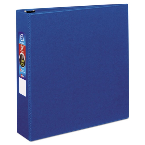 Picture of Heavy-Duty Non-View Binder With Durahinge And One Touch Ezd Rings, 3 Rings, 2" Capacity, 11 X 8.5, Blue