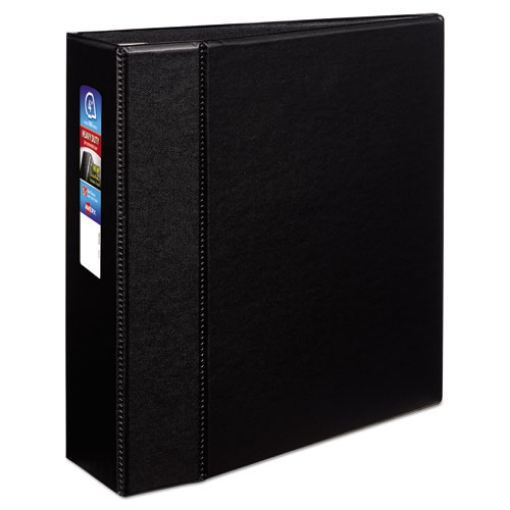 Picture of Heavy-Duty Non-View Binder With Durahinge And Locking One Touch Ezd Rings, 3 Rings, 4" Capacity, 11 X 8.5, Black