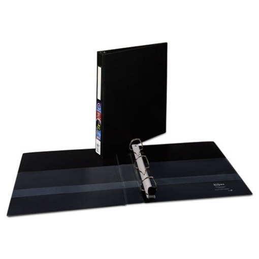 Picture of Heavy-Duty Non-View Binder With Durahinge And One Touch Ezd Rings, 3 Rings, 1" Capacity, 11 X 8.5, Black