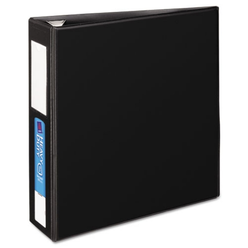 Picture of Heavy-Duty Non-View Binder With Durahinge, Three Locking One Touch Ezd Rings And Spine Label, 3" Capacity, 11 X 8.5, Black