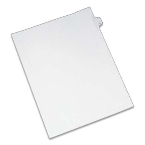 Picture of Preprinted Legal Exhibit Side Tab Index Dividers, Allstate Style, 26-Tab, D, 11 X 8.5, White, 25/pack