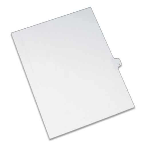 Picture of Preprinted Legal Exhibit Side Tab Index Dividers, Allstate Style, 26-Tab, P, 11 X 8.5, White, 25/pack