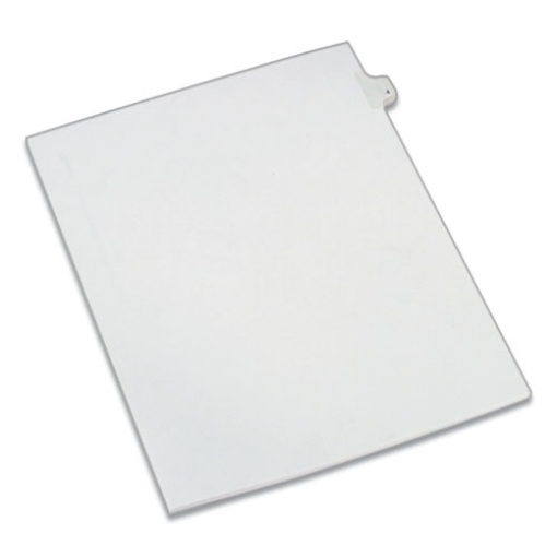 Picture of Preprinted Legal Exhibit Side Tab Index Dividers, Allstate Style, 10-Tab, 4, 11 X 8.5, White, 25/pack