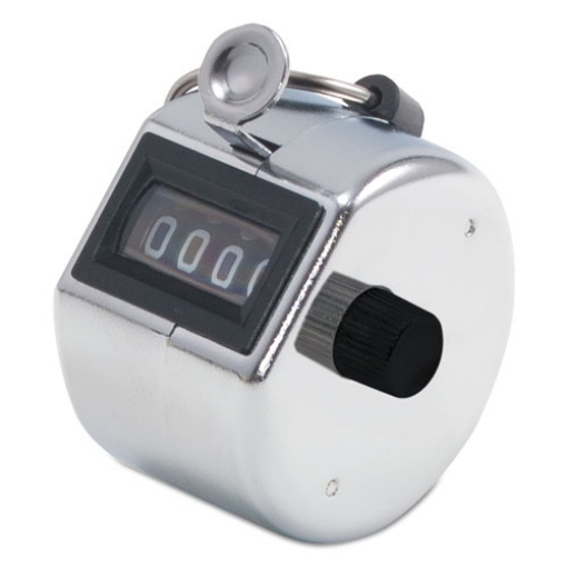 Picture of Tally I Hand Model Tally Counter, Registers 0-9999, Chrome