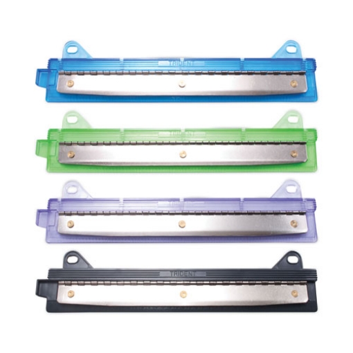 Picture of 6-Sheet Trident Binder Punch, Three-Hole, 1/4" Holes, Assorted Colors