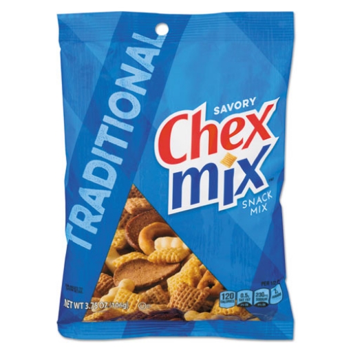 Picture of Chex Mix, Traditional Flavor Trail Mix, 3.75 Oz Bag, 8/box