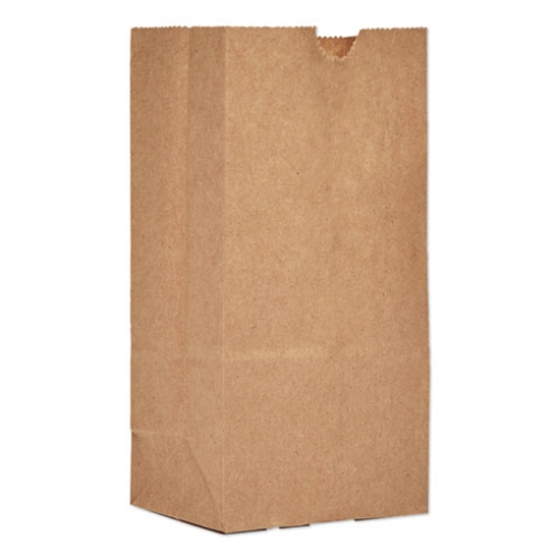 Picture of Grocery Paper Bags, 30 lb Capacity, #1, 3.5" x 2.38" x 6.88", Kraft, 8,000 Bags