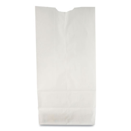 Picture of Grocery Paper Bags, 35 lb Capacity, #10, 6.31" x 4.19" x 13.38", White, 500 Bags