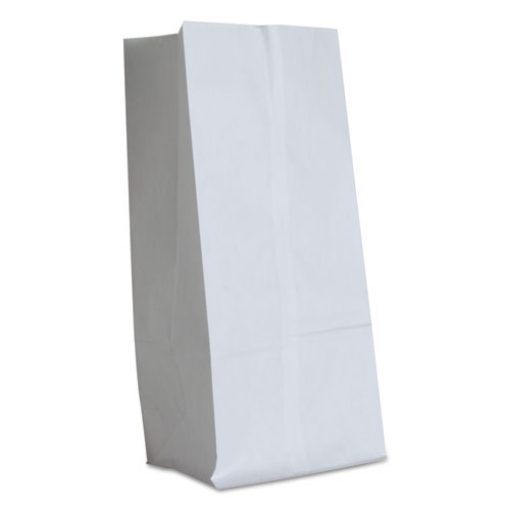 Picture of Grocery Paper Bags, 40 lb Capacity, #16, 7.75" x 4.81" x 16", White, 500 Bags