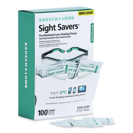 Picture of Sight Savers Pre-Moistened Anti-Fog Tissues With Silicone, 8 X 5, 100/box