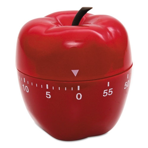 Picture of Shaped Timer, 4" Diameter x 4"h, Red Apple