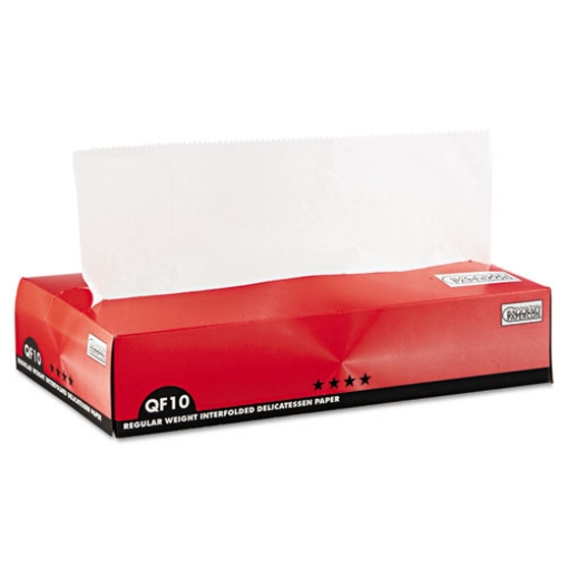 Picture of Qf10 Interfolded Dry Wax Deli Paper, 10 X 10.25, White, 500/box, 12 Boxes/carton