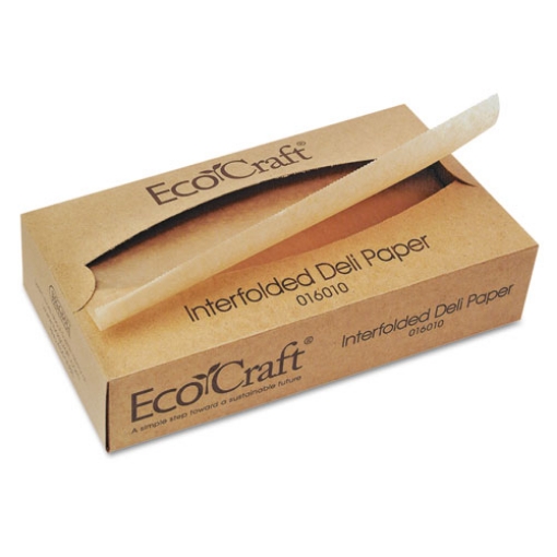 Picture of Ecocraft Interfolded Soy Wax Deli Sheets, 10 X 10.75, 500/box, 12 Boxes/carton