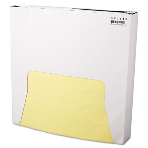 Picture of Grease-Resistant Paper Wraps And Liners, 12 X 12, Yellow, 1,000/box, 5 Boxes/carton